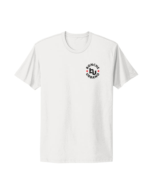 BU - Classic White / Black Tee Shirt | Camiseta clásica de BoncheUrbano